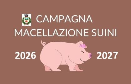 Macellazione suini a domicilio - stagione 2026-2027