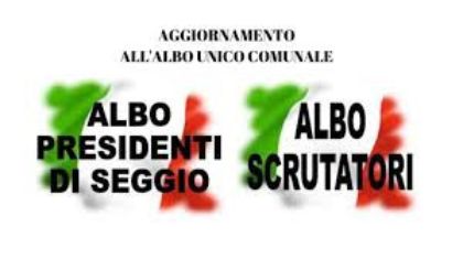 Aggiornamento albo presidenti di seggio e scrutatori