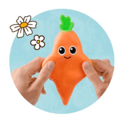Logo giocattolo carota con tremolite