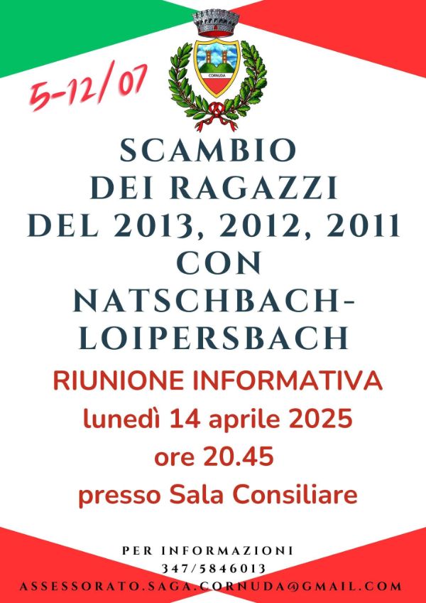 Locandina scambio dei ragazzi